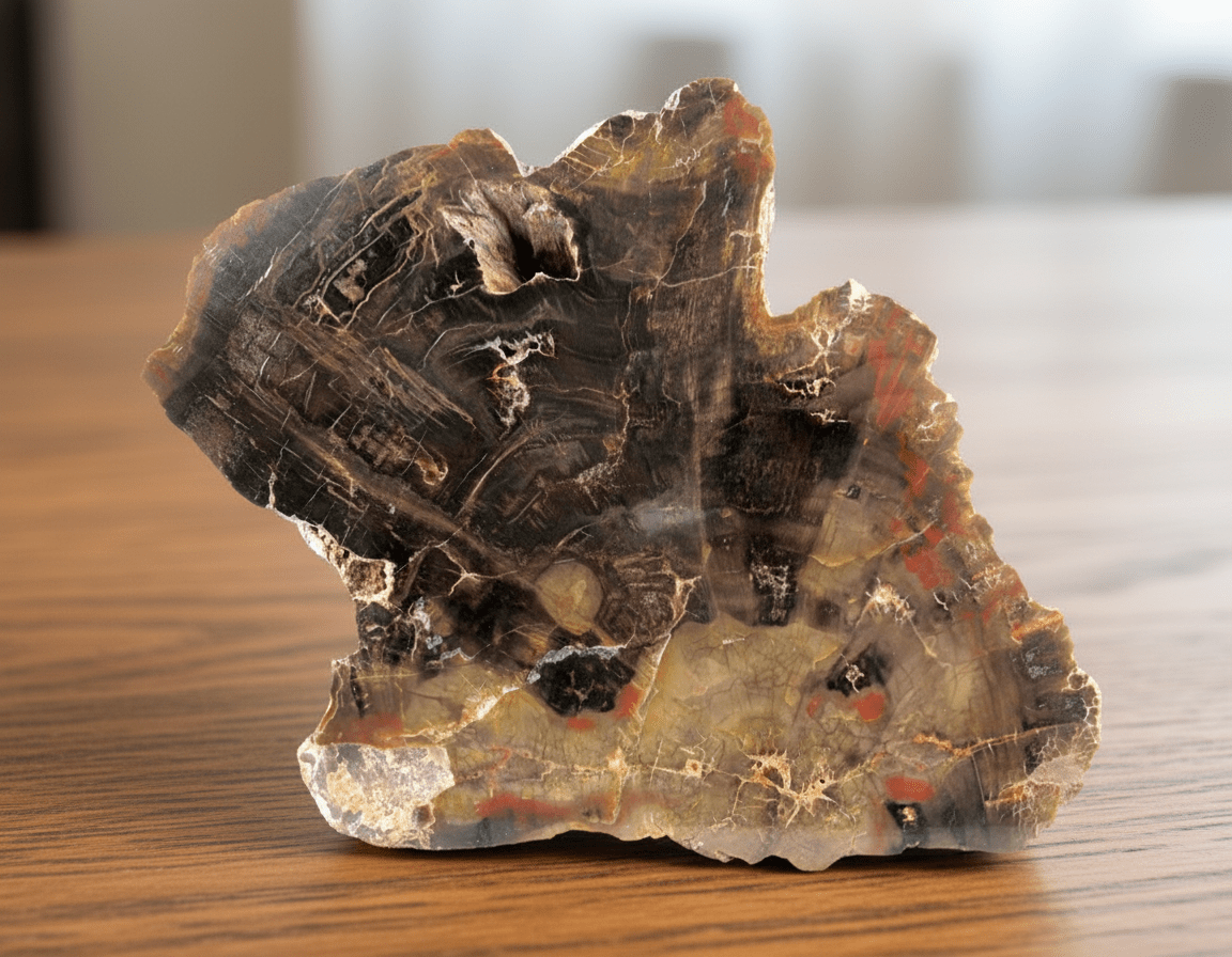 Zkamenělý prvohorní jehličnan celotvar - příčný řez - Supreme Panthers