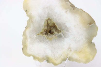 Žlutavý chalcedon v geodě leštěná - Supreme Panthers