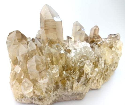 Masivní citrínová drúza s leštěnou stranou - Supreme Panthers