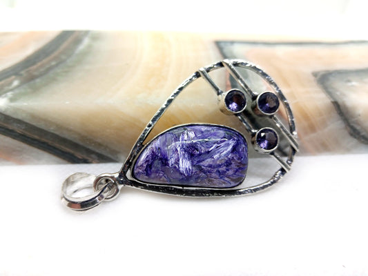 Přívěšek charoit s ametystem - Supreme Panthers