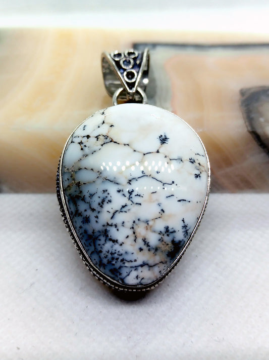 Přívěšek dendritický opál - Supreme Panthers