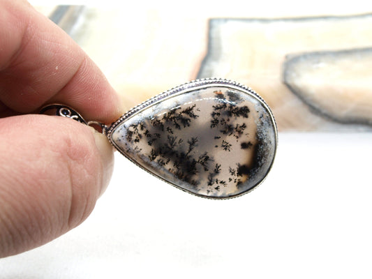 Přívěšek dendritický opál - Supreme Panthers