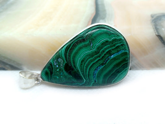 Přívěšek malachit s chryzokolem - Supreme Panthers