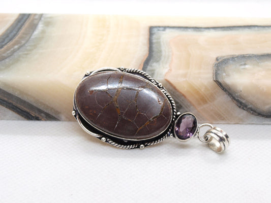 Přívěšek septárie a ametyst - Supreme Panthers